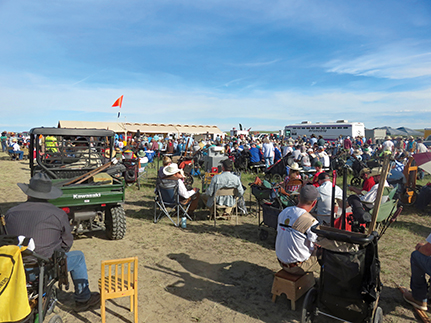 The well-attended shooters’ meeting at Quigley.